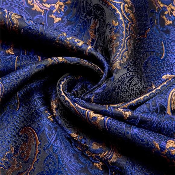 Mens/Womens Lightweight Silk Scarf Fashion Print Paisley Scarves - Picture 5 of 7